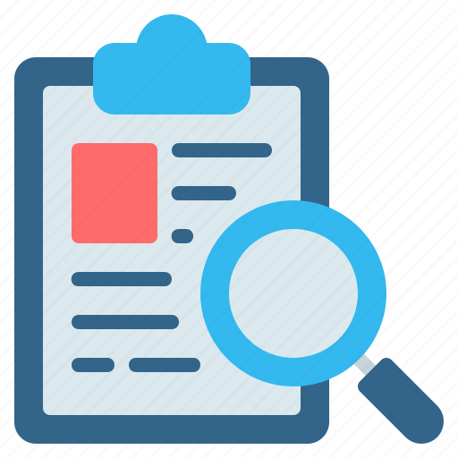 Clipboard, investigate, investigation, magnifying, magnifying glass, police, search icon - Download on Iconfinder