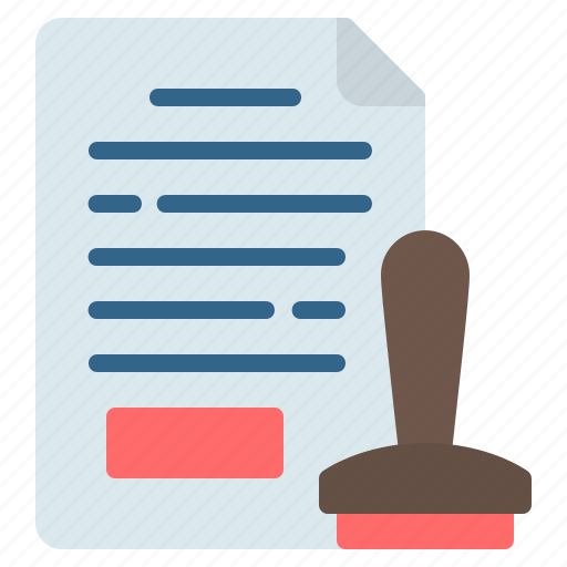 Agreement, contract, document, file, legal, stamp icon - Download on Iconfinder