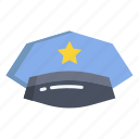 police, hat