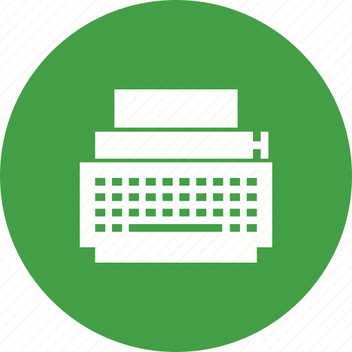 Typewriter, typing, paper, document, text, vintage icon - Download on  Iconfinder