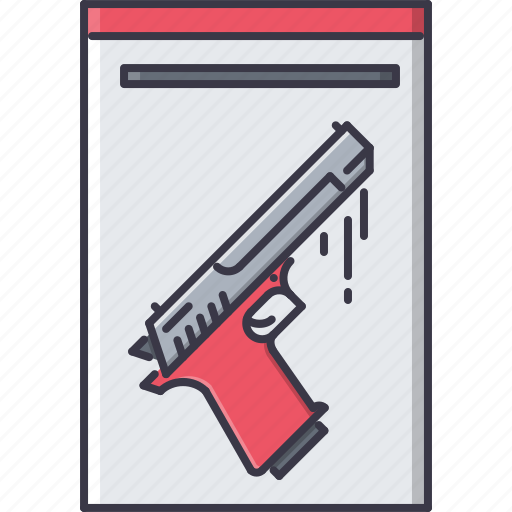 Blood, court, evidence, gun, jurisprudence, law, police icon - Download on Iconfinder