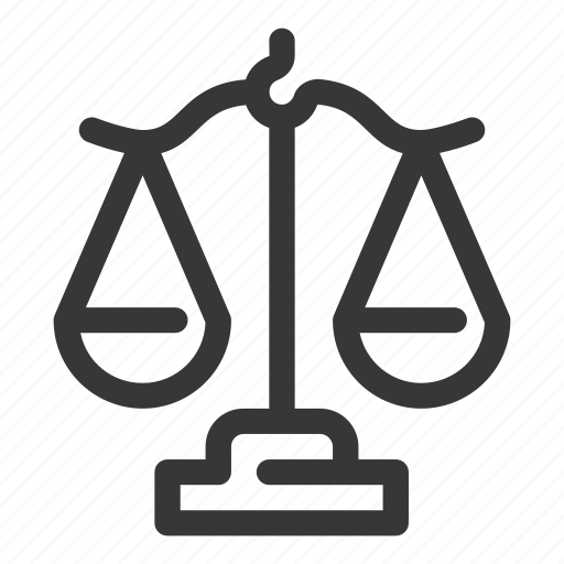 Scale, weight, measure, law, justice, court, balance icon - Download on Iconfinder