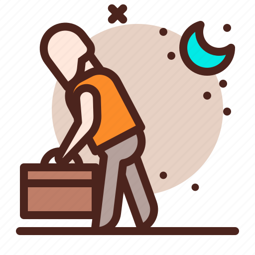 Crisis, economy, jobless, night, recession, startup icon - Download on Iconfinder