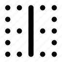 grid, dots, horizontal, center