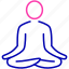 meditation, personal discipline, punctuality, relaxation, self awareness, yoga icon 