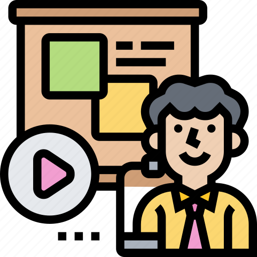 Audio, visual, media, learning, teaching icon - Download on Iconfinder
