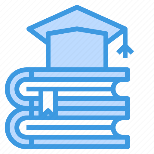 Education, books, knowledge, learning, mortarboard icon - Download on Iconfinder