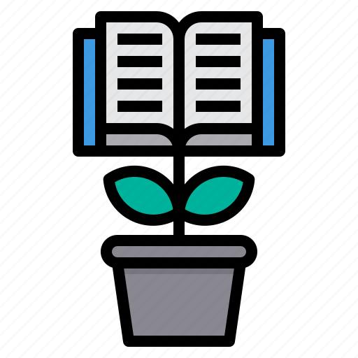 Growth, learn, knowledge, book, education icon - Download on Iconfinder