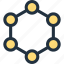 molecule, chain, circle, connection, link 