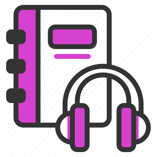 Audiobook, listen, audio, headphone, study, multimedia icon - Download on Iconfinder