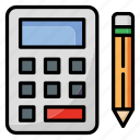 calculation, calculator, accounting, pencil, math, education, economy