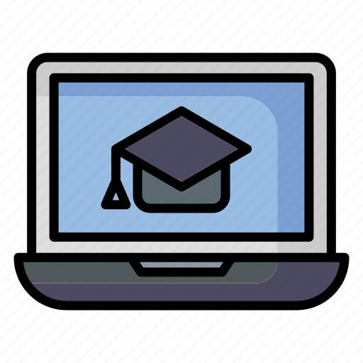 Education, online learning, elearning, screen, monitor, laptop icon - Download on Iconfinder