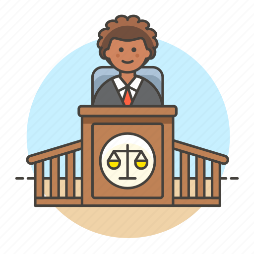 Case, courthouse, judge, male, podium, magistrate, legal icon - Download on Iconfinder