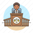 legal, magistrate, podium, courtroom, female, courthouse, case, judge, trial