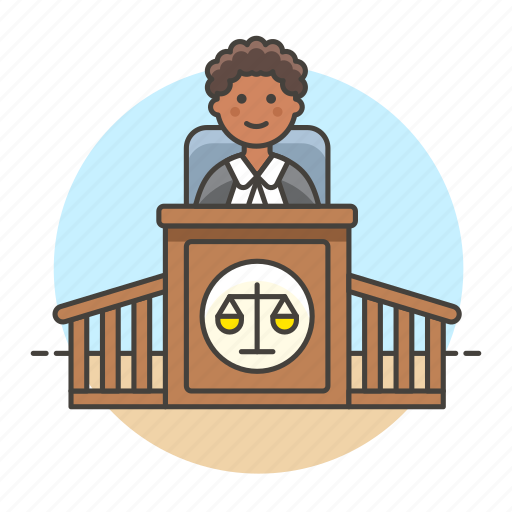 Legal, magistrate, podium, courtroom, female, courthouse, case icon - Download on Iconfinder