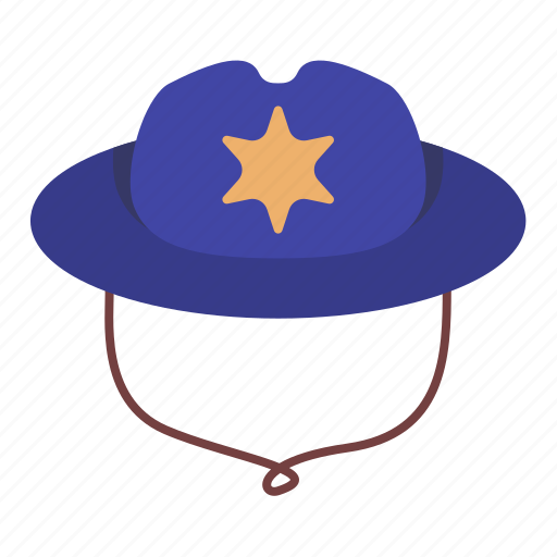 Sheriff, police, hat, accesories icon - Download on Iconfinder
