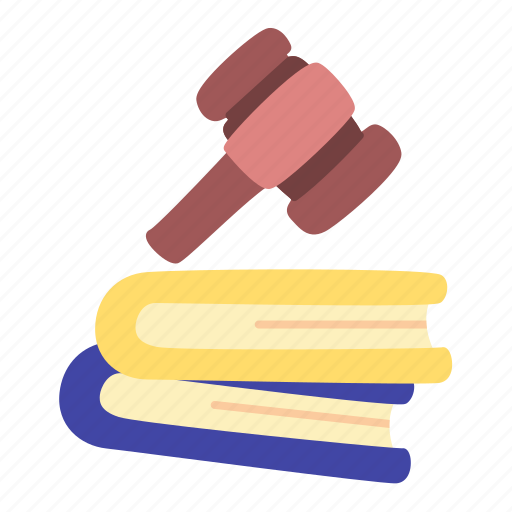 Hammer, book, legal, justice, education, learning icon - Download on Iconfinder