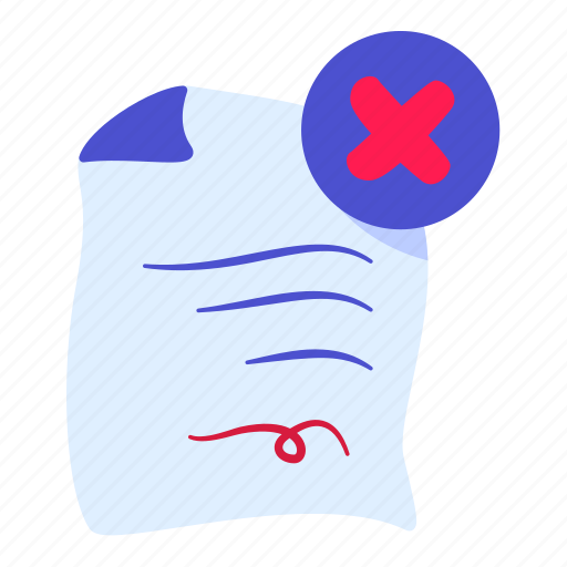 Document, rejected, legal, advice icon - Download on Iconfinder