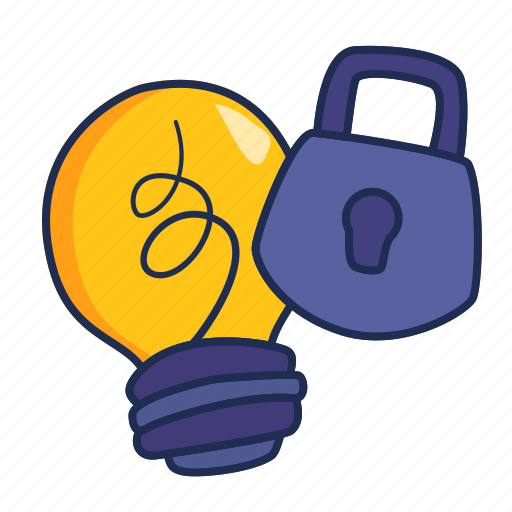 Locked, idea, creative, legal, advice icon - Download on Iconfinder