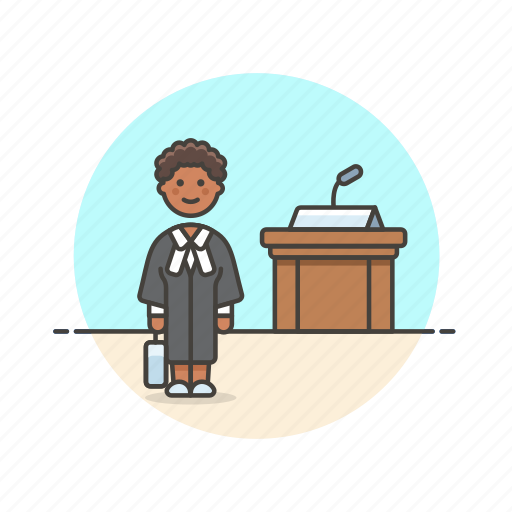 Jury, legal, juror, law, woman, court, decision icon - Download on Iconfinder