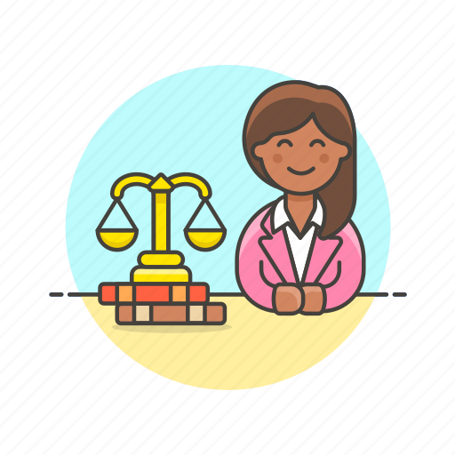 Legal, judge, justice, law, woman, decision, scale icon - Download on Iconfinder