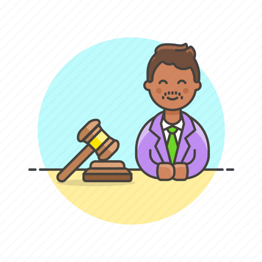 Legal, judge, justice, law, man, decision, hammer icon - Download on Iconfinder