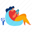 leisure, reading, woman, book 