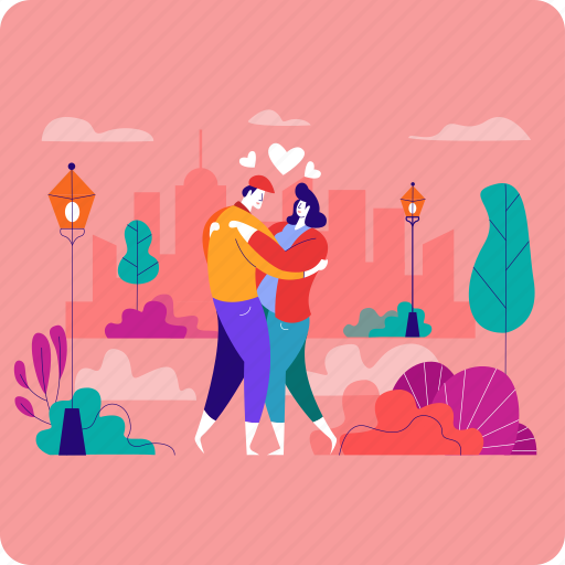 Of, woman, power, valentine, relationships, city, man illustration - Download on Iconfinder