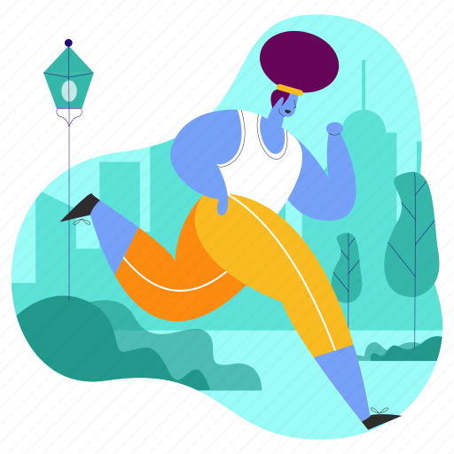Sports, running, run, man, woman, fitness illustration - Download on Iconfinder