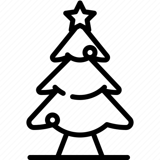 Xmas, tree, christmas, star, decoration, pine, bauble icon - Download on Iconfinder