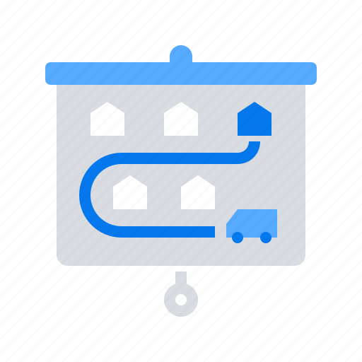Delivery, logistics, route icon - Download on Iconfinder