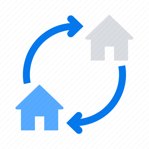 Change, exchange, home, property icon - Download on Iconfinder