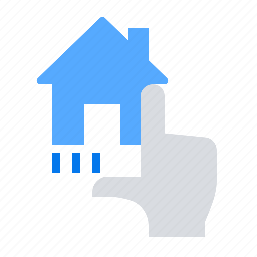 Click, hand, house icon - Download on Iconfinder