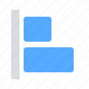 align, horizontal, left, objects