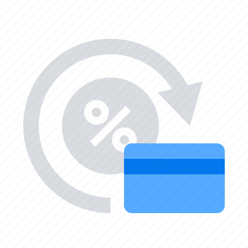 Cash back, credit card, percent icon - Download on Iconfinder