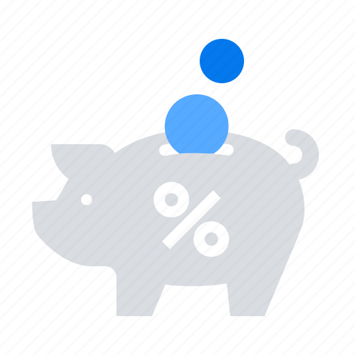 Piggy, interest rate, money bank icon - Download on Iconfinder