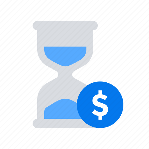 Hourglass, money, time icon - Download on Iconfinder
