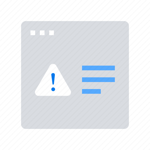 Flowchart, alert, warning, message, page icon - Download on Iconfinder