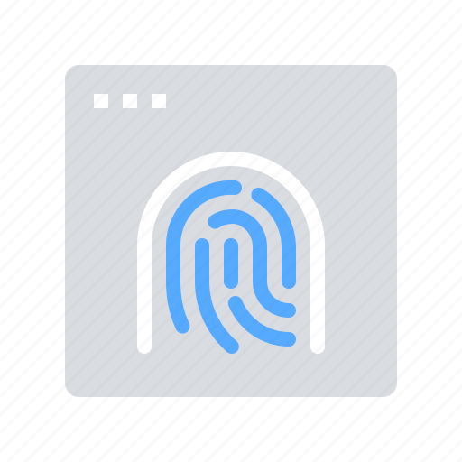 Flowchart, finger, print, authorization icon - Download on Iconfinder