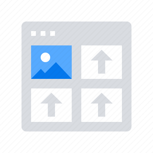 Flowchart, repository, upload, gallery icon - Download on Iconfinder