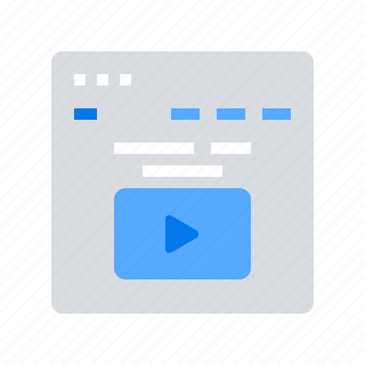 Flowchart, video, landing, page icon - Download on Iconfinder