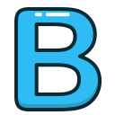 b, blue, letter, alphabet, letters