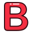 b, letter, red, alphabet, letters 