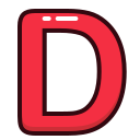 d, letter, red, alphabet, letters