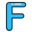 blue, f, letter, alphabet, letters 