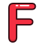 f, letter, red, alphabet, letters 