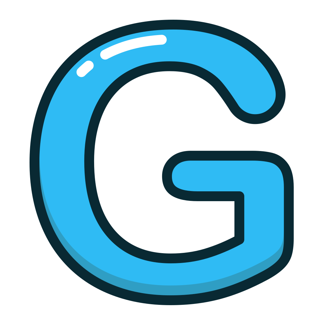 Синяя буква g. Цветная буква g. Иконка с буквой g. Буква g в английском.