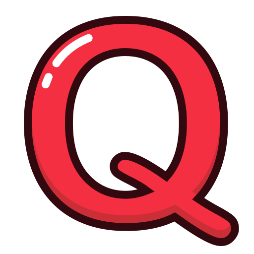 Letter, q, red, alphabet, letters icon - Free download