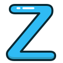 blue, letter, z, alphabet, letters