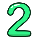 numbers, study, number, two, green, 2